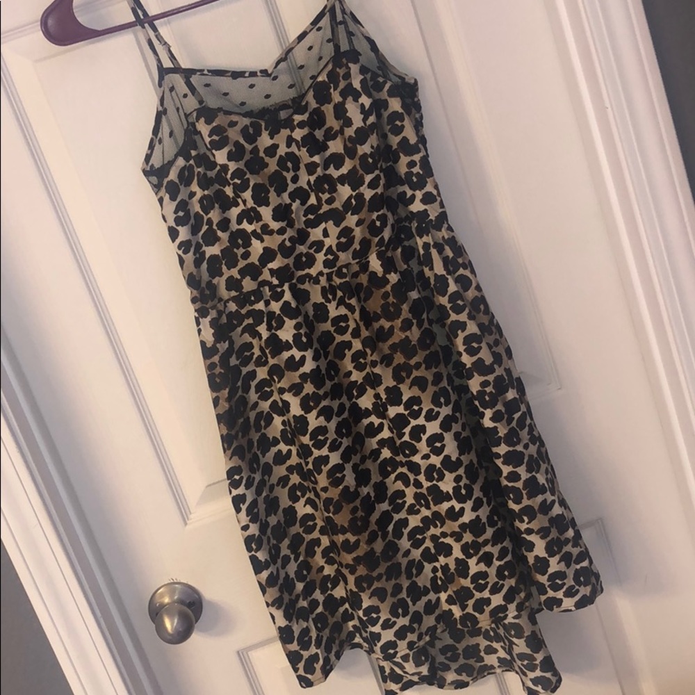 ⭐️ 🖤🤎High-low leopard print dress